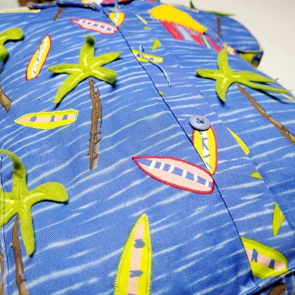 Vintage Hawaiian Shirt Decorative Novelty Pillow Accent Throw Pillow EUC - Picture 4 of 8